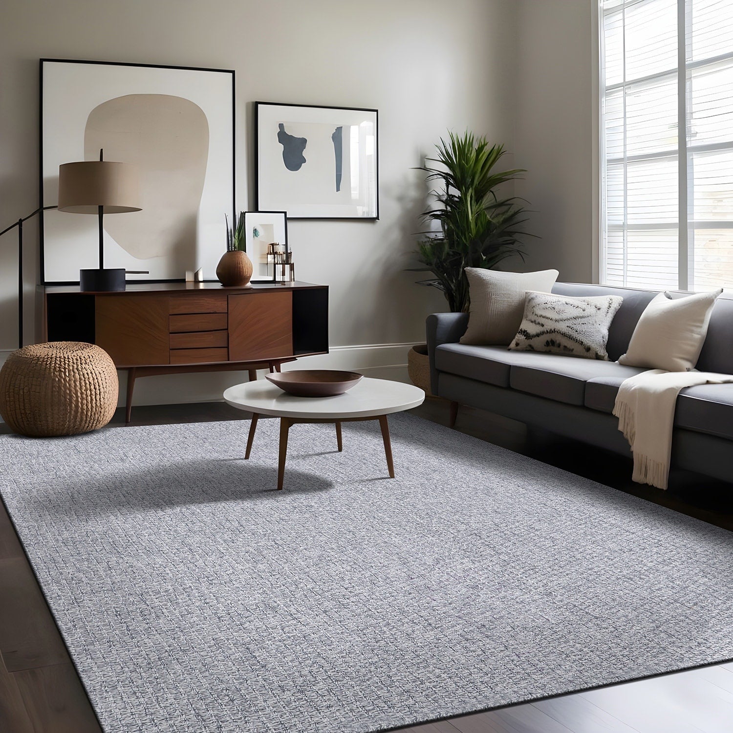 Beverly Rug Easy Clean Non Shedding Jute Rug