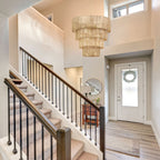 KAWOTI Width 26 5-Light 4-Tiered Bohemian Pendant Light