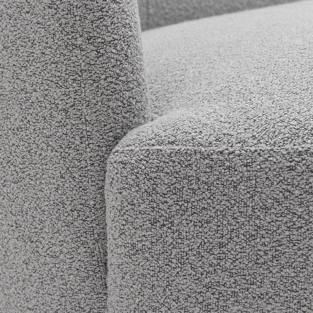 KINWELL Boucle Upholstered 2-Seats Loveseat with Pillows