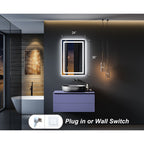 KIOTEE Super Bright Anti-fog LED Bathroom Mirror with Backlit and Front Lighting 3-Year Warranty