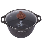 KUKMARA Granit Ultra Aluminum Marble Non-Stick Pot w/Glass Lid
