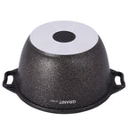 KUKMARA Granit Ultra Aluminum Marble Non-Stick Pot w/Glass Lid