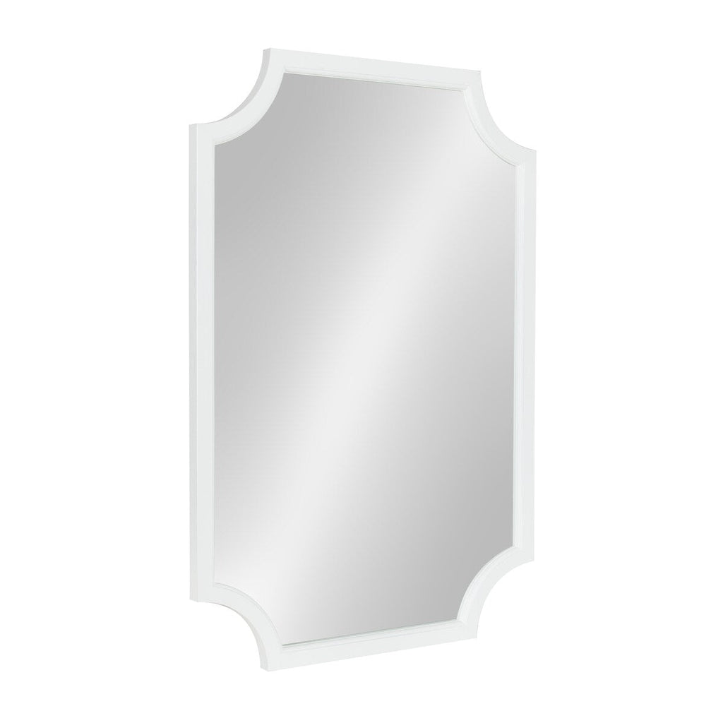 Kate and Laurel Hogan Scalloped Wood Framed Mirror