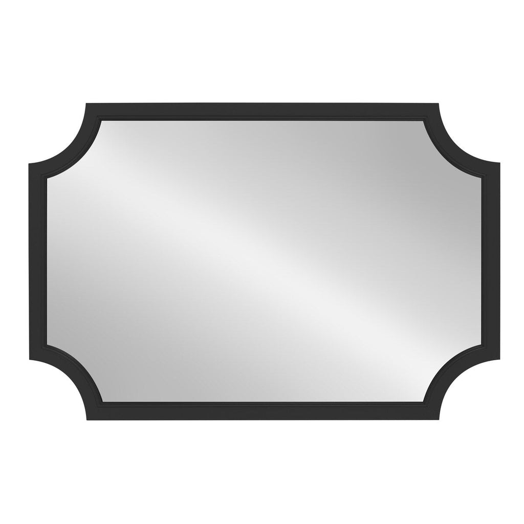 Kate and Laurel Hogan Scalloped Wood Framed Mirror