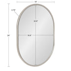 Kate and Laurel Caskill Capsule Framed Wall Mirror