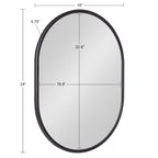 Kate and Laurel Caskill Capsule Framed Wall Mirror