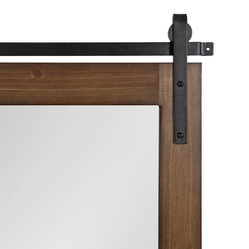 Kate and Laurel Cates Rustic Rectangular Wall Mirror