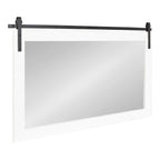 Kate and Laurel Cates Rustic Rectangular Wall Mirror