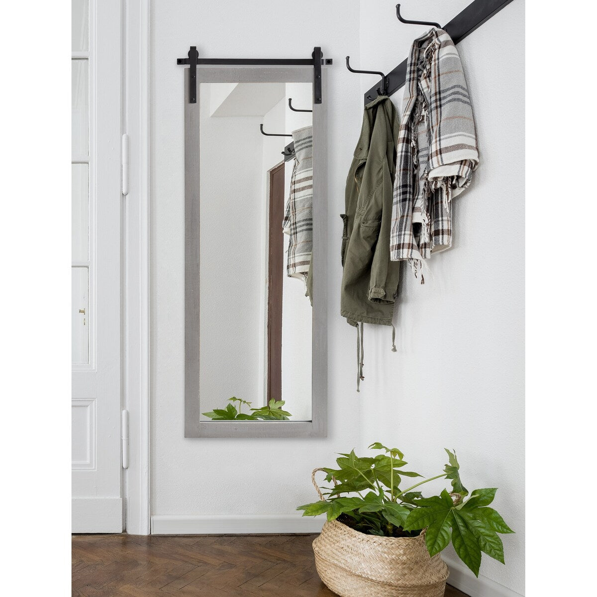 Kate and Laurel Cates Rustic Rectangular Wall Mirror