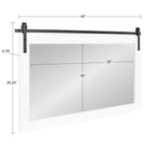 Kate and Laurel Cates Rustic Rectangular Wall Mirror