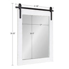 Kate and Laurel Cates Rustic Rectangular Wall Mirror