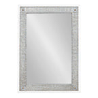 Kate and Laurel Deely Wood and Metal Wall Mirror