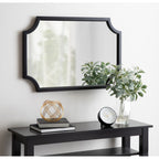 Kate and Laurel Hogan Scalloped Wood Framed Mirror