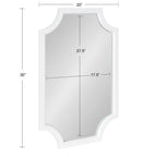 Kate and Laurel Hogan Scalloped Wood Framed Mirror