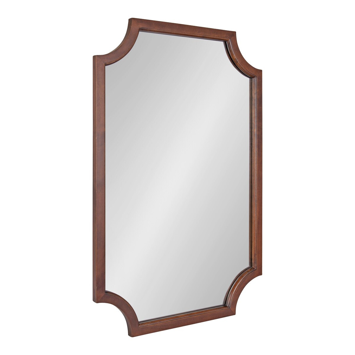 Kate and Laurel Hogan Scalloped Wood Framed Mirror