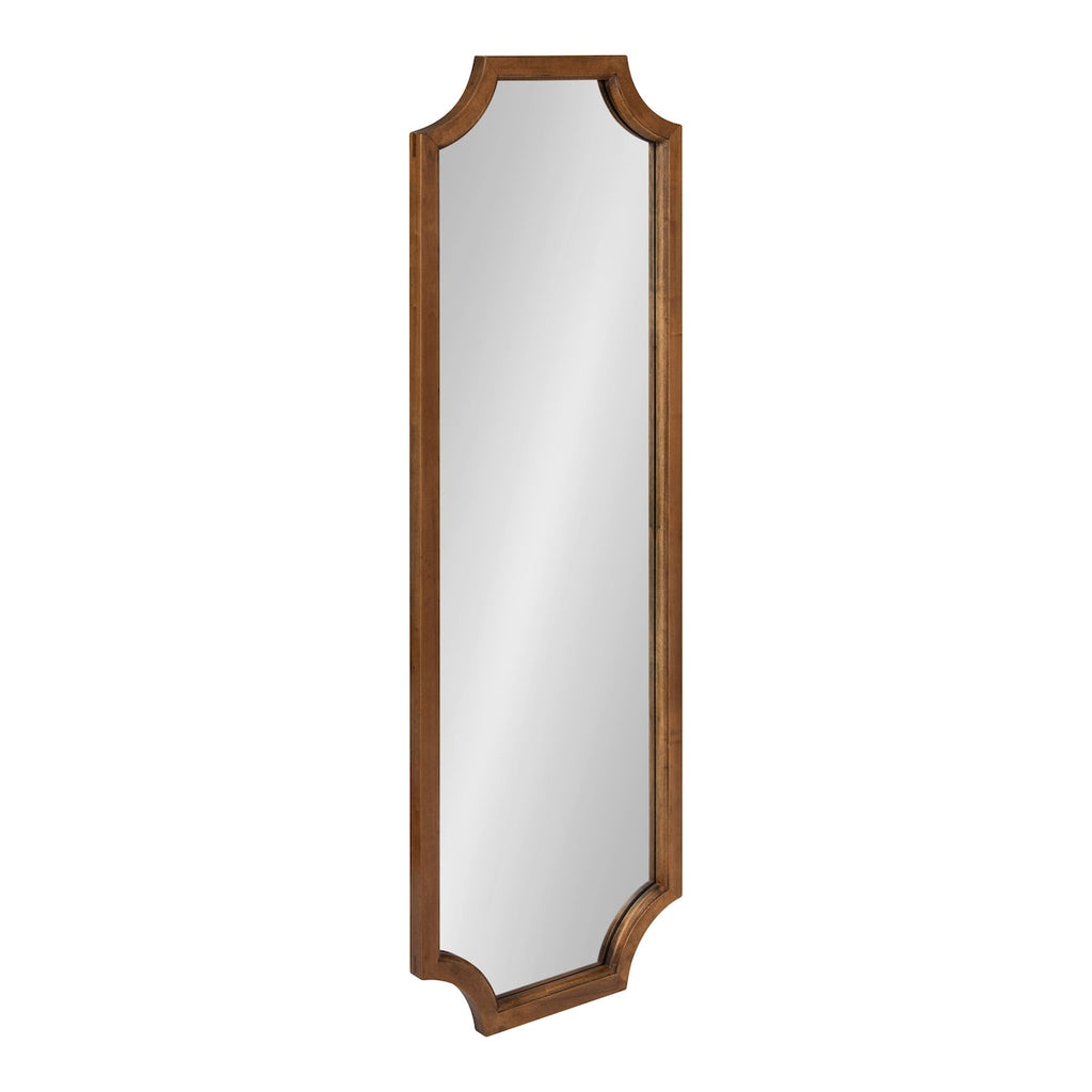 Kate and Laurel Hogan Scalloped Wood Framed Mirror