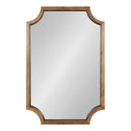 Kate and Laurel Hogan Scalloped Wood Framed Mirror