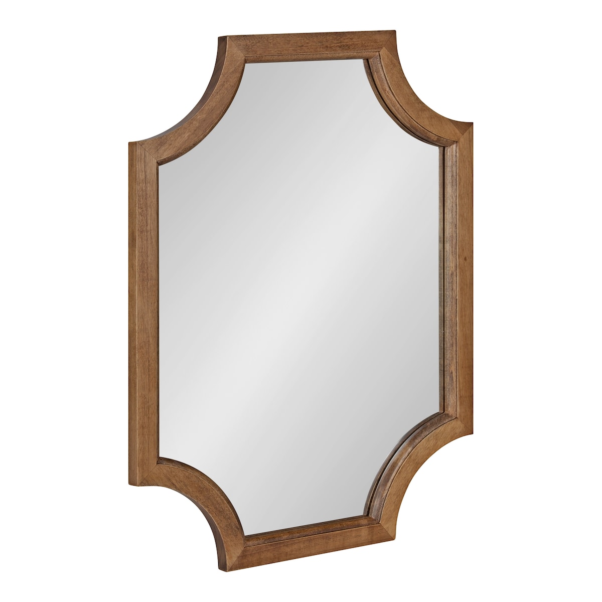 Kate and Laurel Hogan Scalloped Wood Framed Mirror