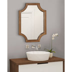 Kate and Laurel Hogan Scalloped Wood Framed Mirror