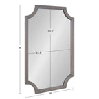 Kate and Laurel Hogan Scalloped Wood Framed Mirror