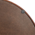 Kate and Laurel Lipton Round Decorative Tray with Metal Handles