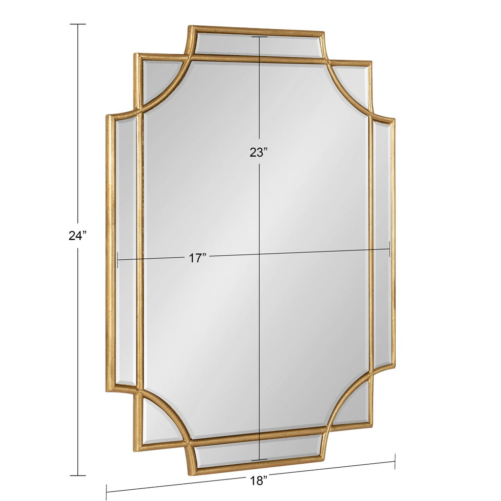 Kate and Laurel Minuette Traditional Decorative Framed Wall Mirror