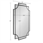 Kate and Laurel Minuette Traditional Decorative Framed Wall Mirror