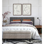 Kate and Laurel Sylvie Modern Circles Framed Canvas Set by Teju Reval