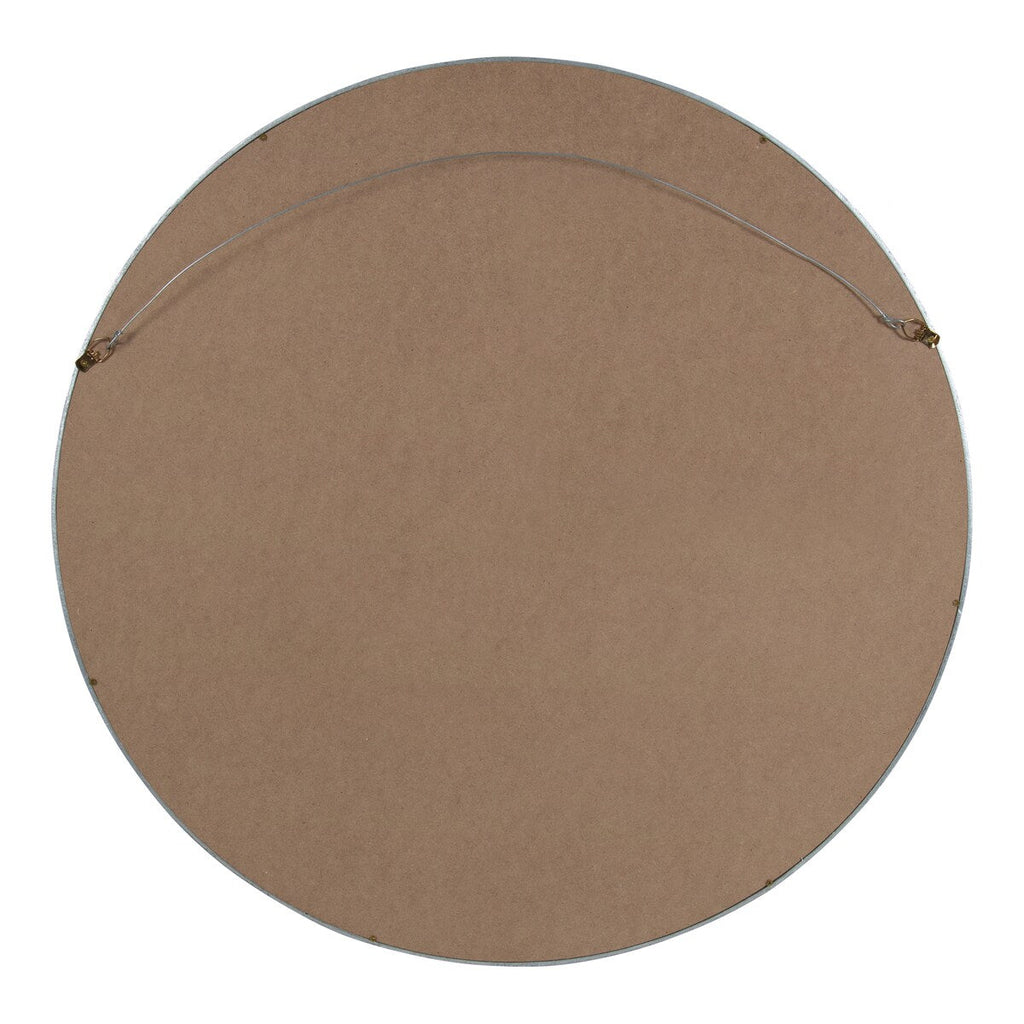 Kate and Laurel Travis Round Wood Accent Wall Mirror