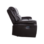 Leather Manual Recliner Sofa Collection for Living Room Leather Reclining Furniture for Home Office Living Room