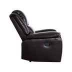 Leather Manual Recliner Sofa Collection for Living Room Leather Reclining Furniture for Home Office Living Room