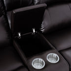 Leather Manual Recliner Sofa Collection for Living Room Leather Reclining Furniture for Home Office Living Room