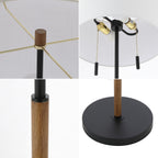 Koda 61 Rustic Farmhouse Iron Candlestick Pull Chains LED Floor Lamp, Brown Wood Finish/Black by JONATHAN Y