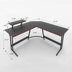 Homall L-Shaped Gaming Desk Computer Corner Desk Office Writing Desk