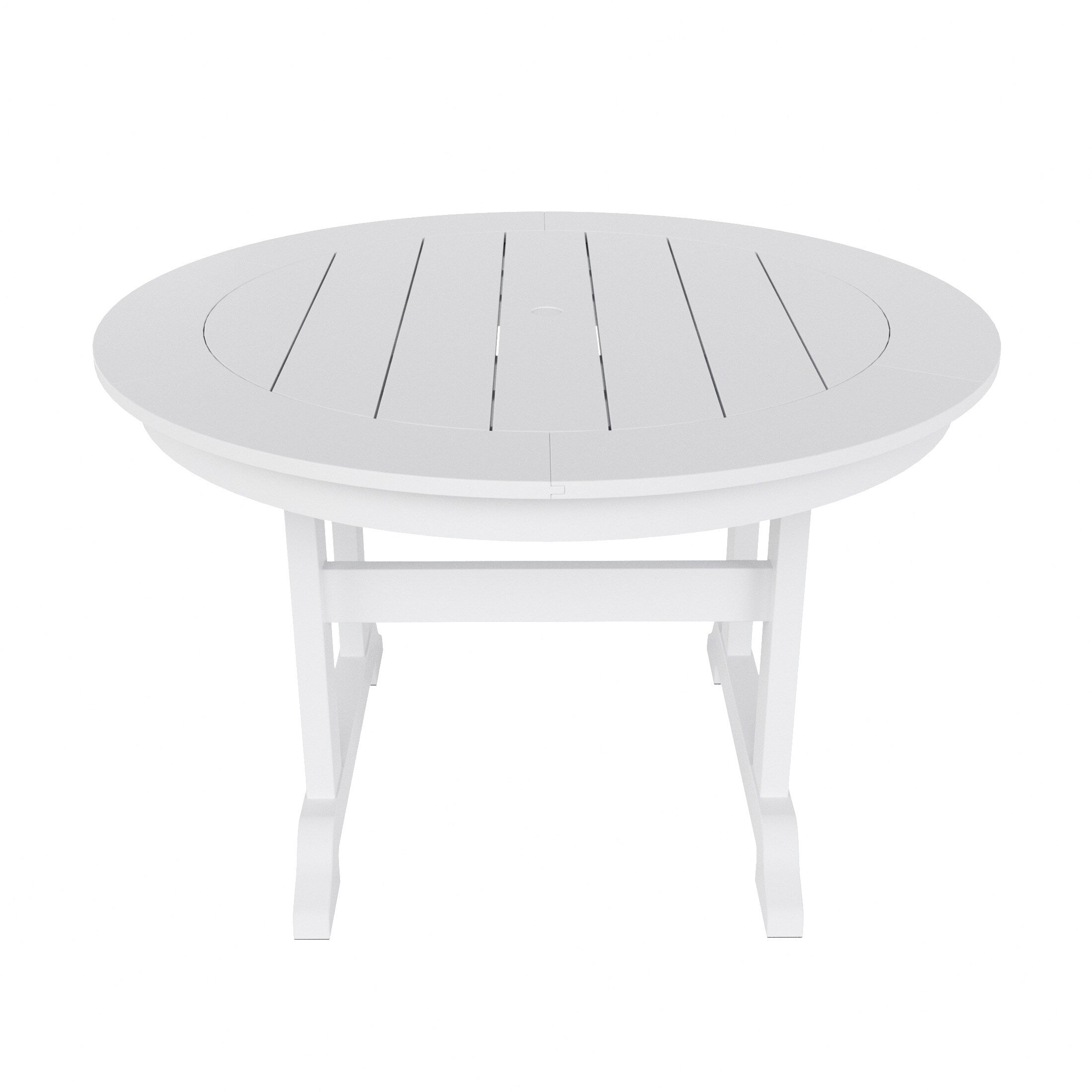 Polytrends Laguna Hdpe All Weather Outdoor Patio Dining Set with Round Table, Armchairs (5-Piece Set)