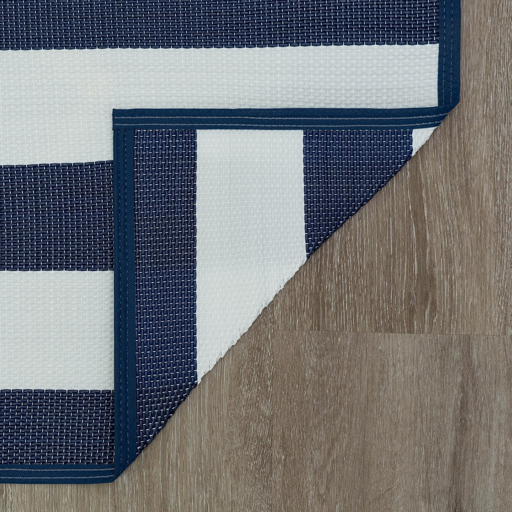 Lalune Beach Stripe Indoor Outdoor Area Rug