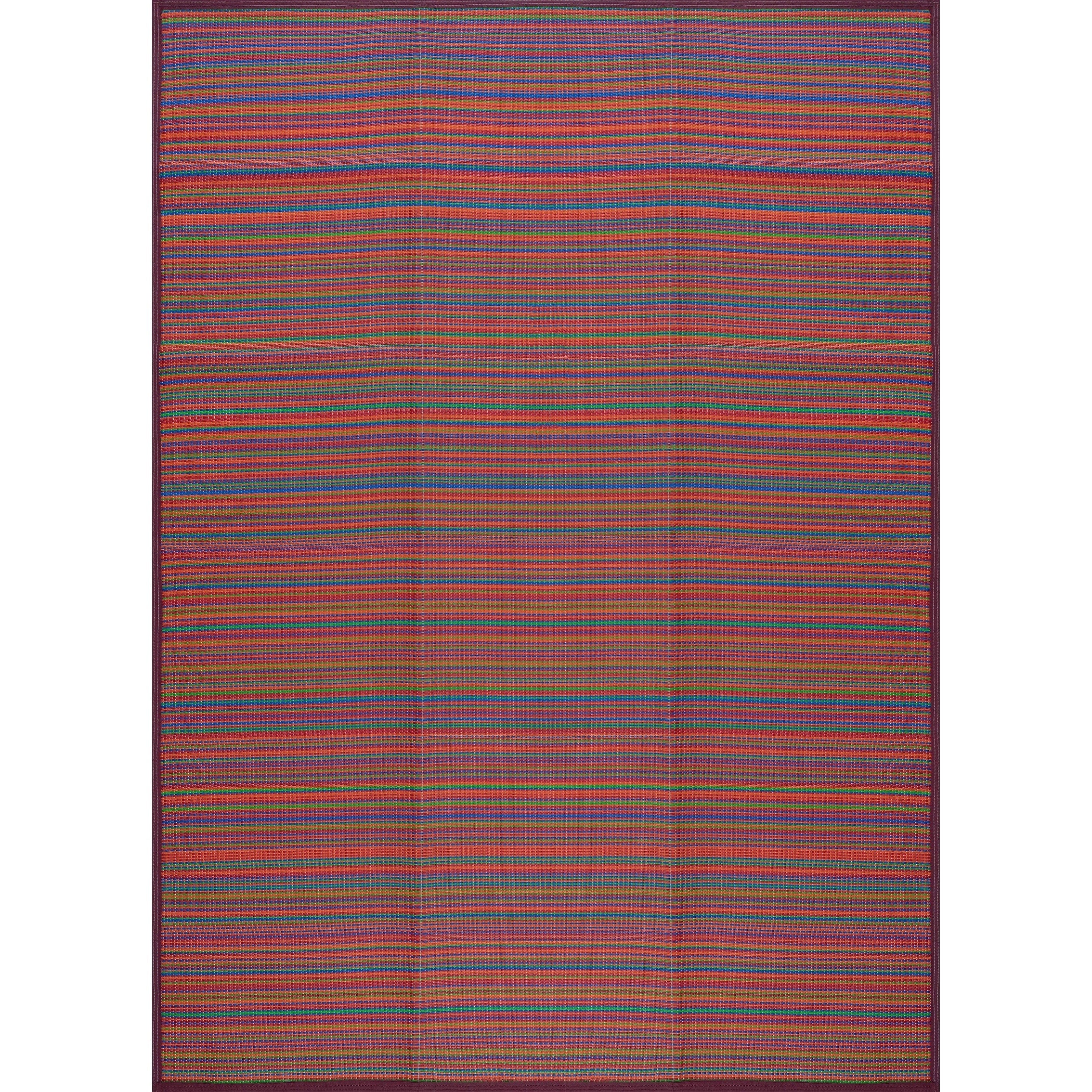 Lalune Beach Stripe Indoor Outdoor Area Rug