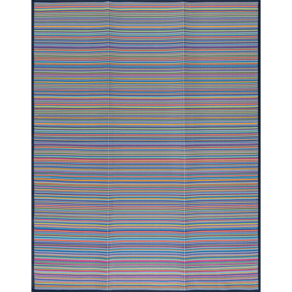 Lalune Beach Stripe Indoor Outdoor Area Rug