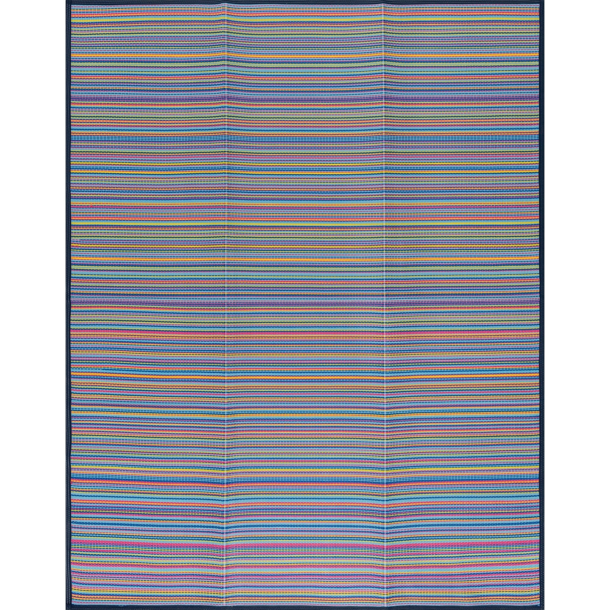 Lalune Beach Stripe Indoor Outdoor Area Rug