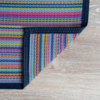 Lalune Beach Stripe Indoor Outdoor Area Rug