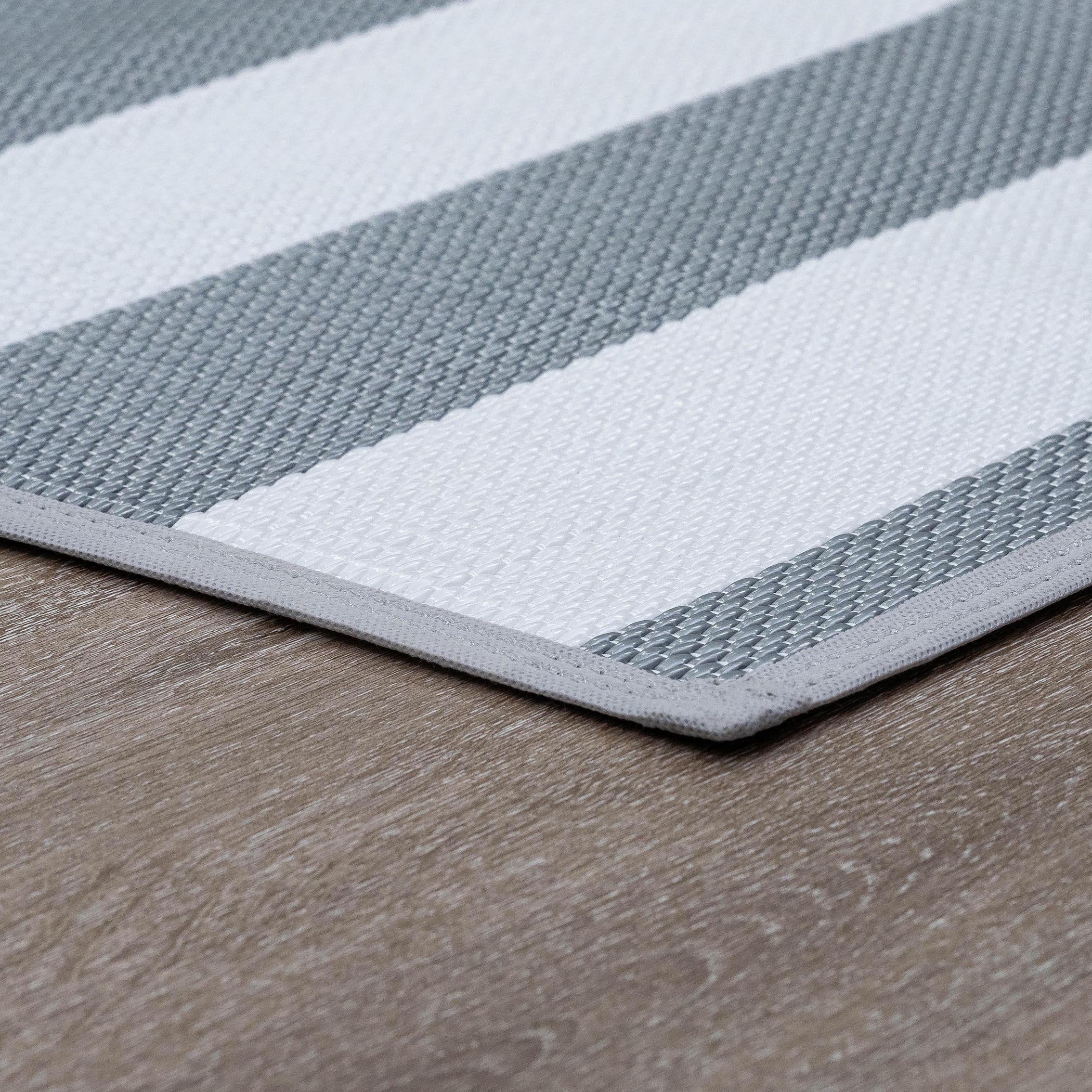 Lalune Beach Stripe Indoor Outdoor Area Rug