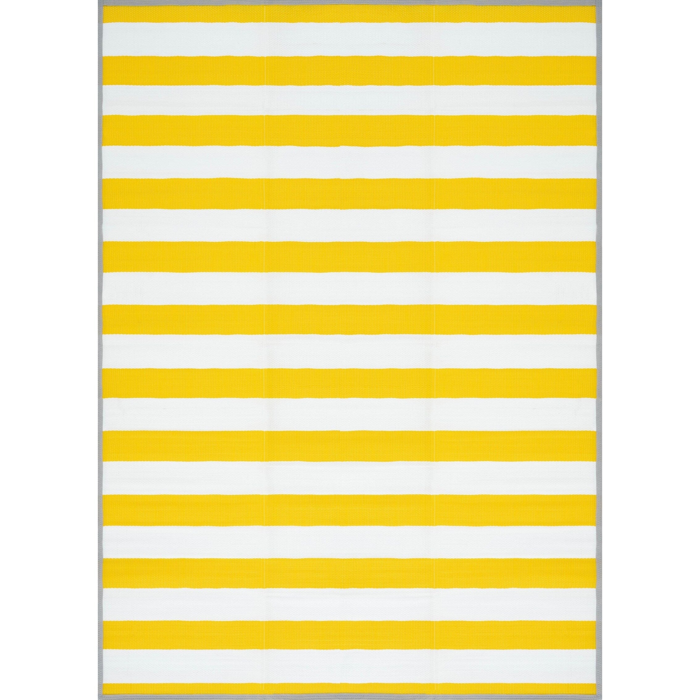 Lalune Beach Stripe Indoor Outdoor Area Rug
