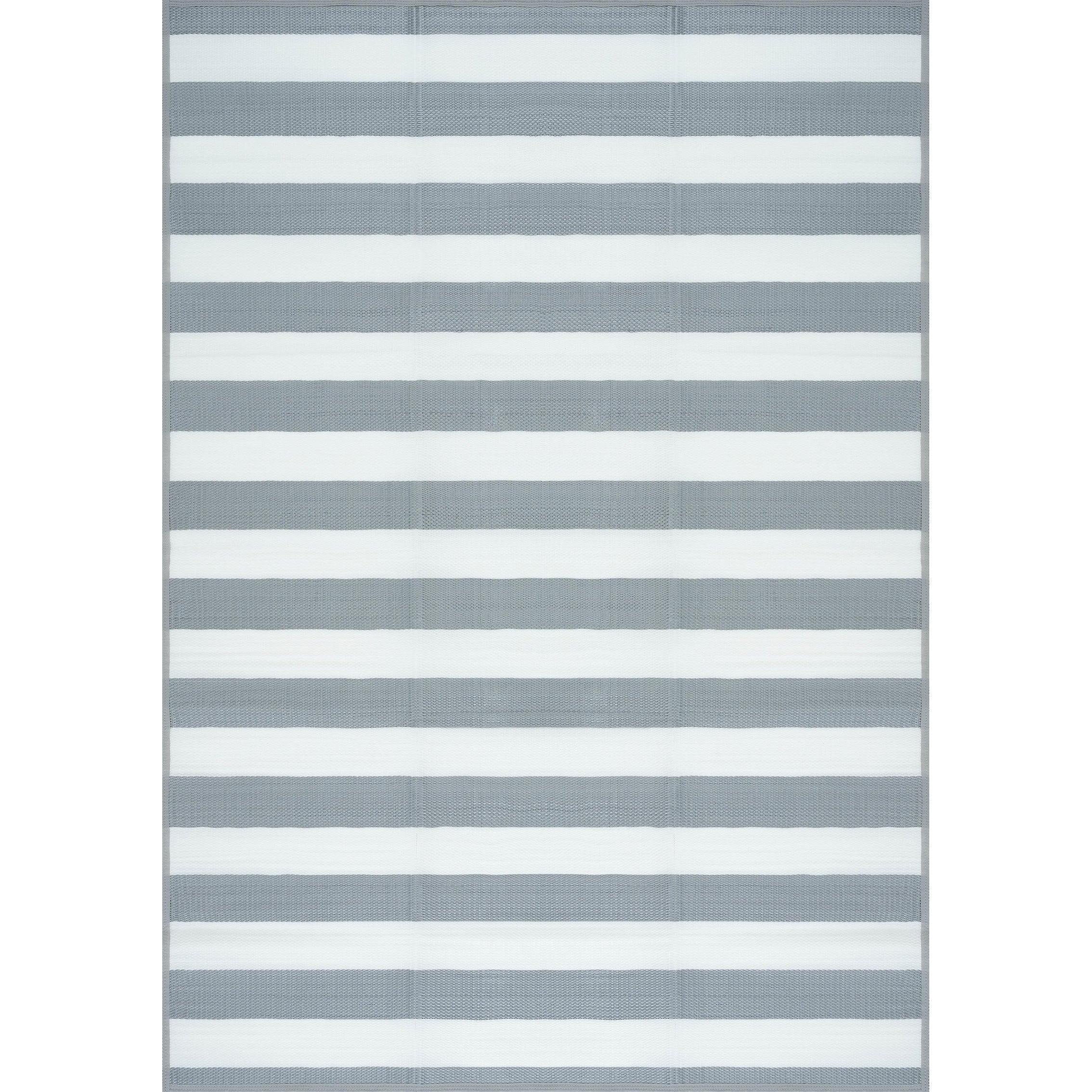 Lalune Beach Stripe Indoor Outdoor Area Rug