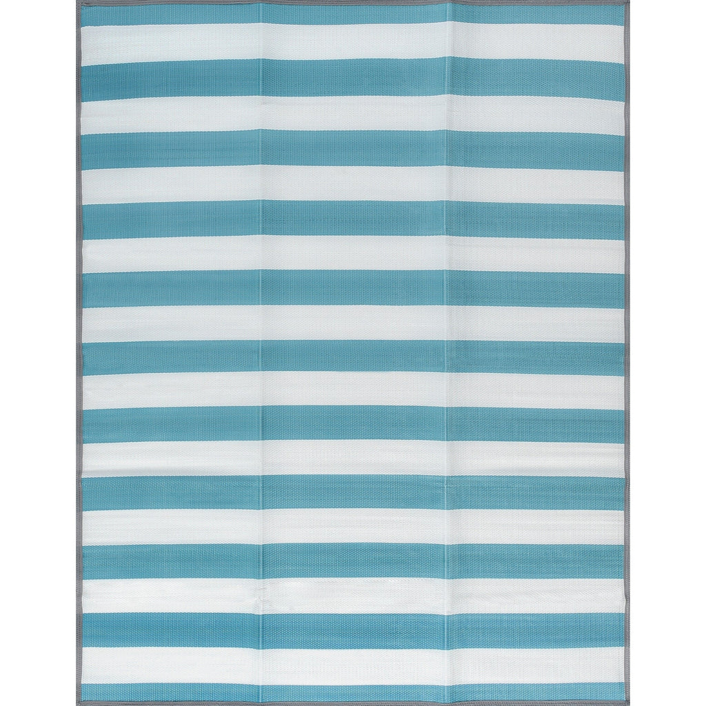 Lalune Beach Stripe Indoor Outdoor Area Rug
