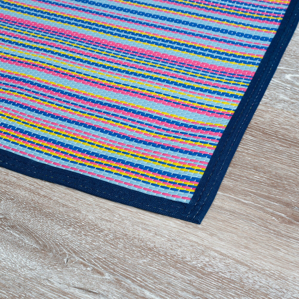 Lalune Beach Stripe Indoor Outdoor Area Rug