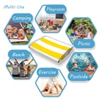 Lalune Beach Stripe Indoor Outdoor Area Rug