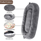 Giant Dog Bed for Humans 71x48x14 Large Dog Bed for People Adults, Washable Napping Dog Bed