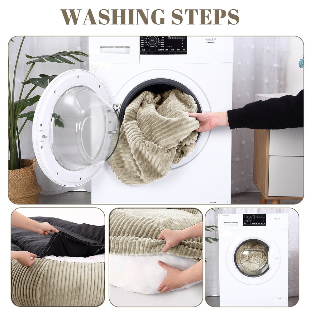 Giant Dog Bed for Humans 71x48x14 Large Dog Bed for People Adults, Washable Napping Dog Bed