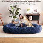 Giant Dog Bed for Humans 71x48x14 Large Dog Bed for People Adults, Washable Napping Dog Bed