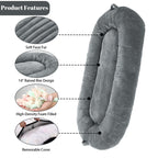 Giant Dog Bed for Humans 71x48x14 Large Dog Bed for People Adults, Washable Napping Dog Bed